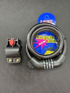 ワイヤーロック 自転車 鍵 ダイヤル 4桁 チェーン 盗難 防犯 バイク ワイヤー ロック