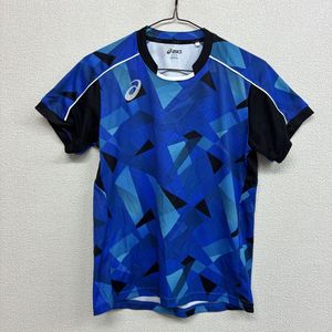 w15 asics アシックス 半袖Tシャツ スポーツ　JTA ブルー　レディースL