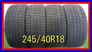 ■中古タイヤ■ 245/40R18 93Q NANKANG CORSAFA GT-R スカイライン ランエボ WRXsti等 冬