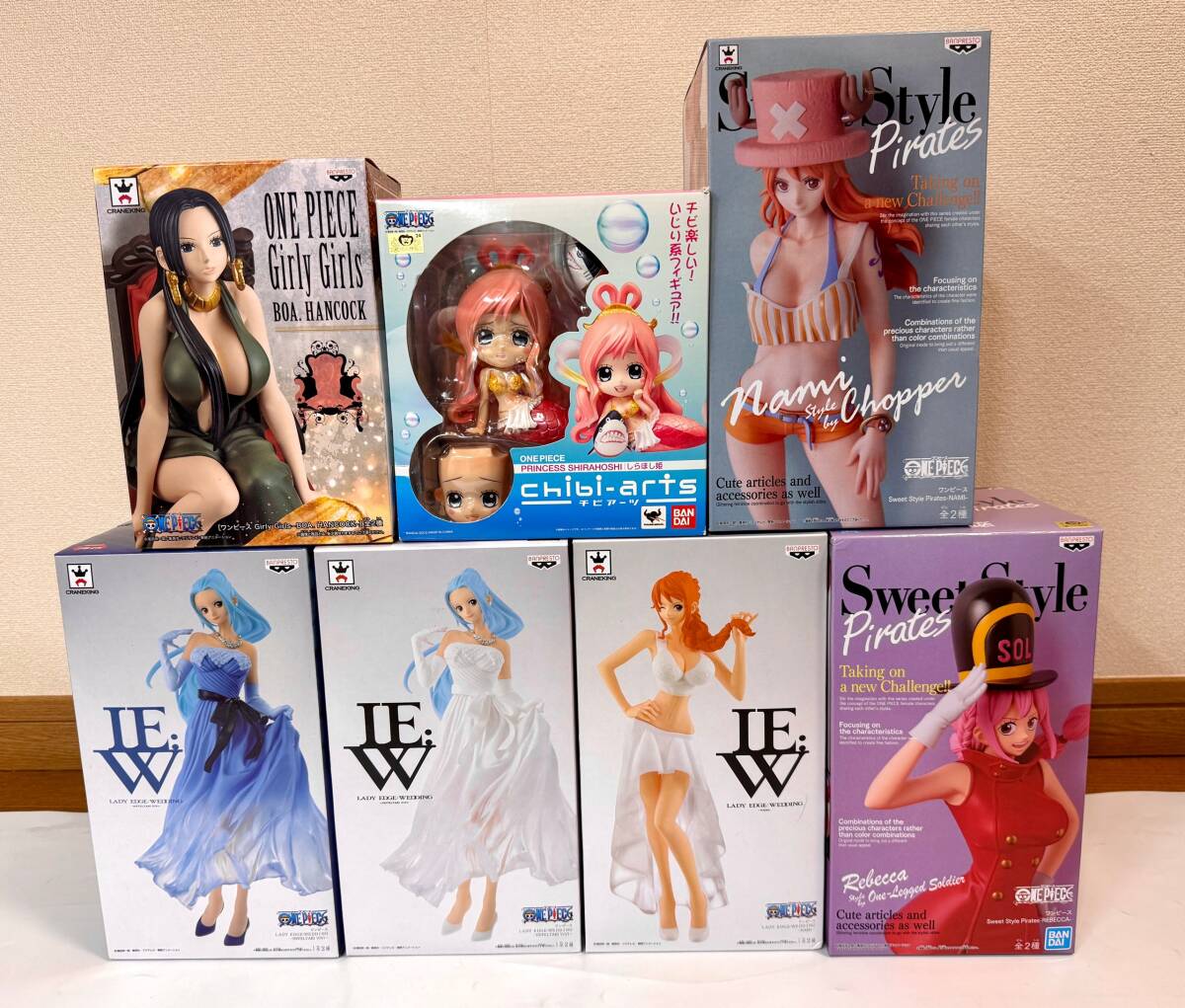未開封 ワンピース ONE PIECE フィギュア ビビ LADY EDGE WEDDING ナミ 