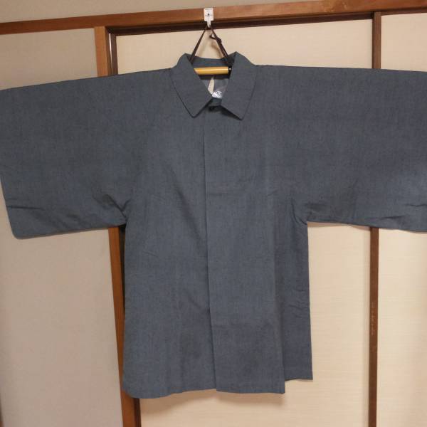紳士和装コート毛50％絹50％裏地ポリ100％Lサイズ