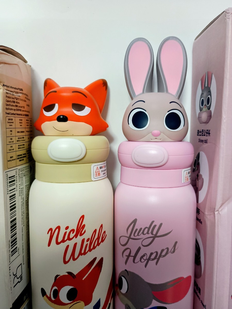 ZOOTOPIA ズートピア2☆ジュデイ と ニック のヘッドが かわいい水筒