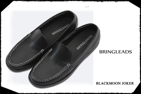 ■BRINGLEADS■ スリッポン ブラック 26.5cm メンズ シンプル