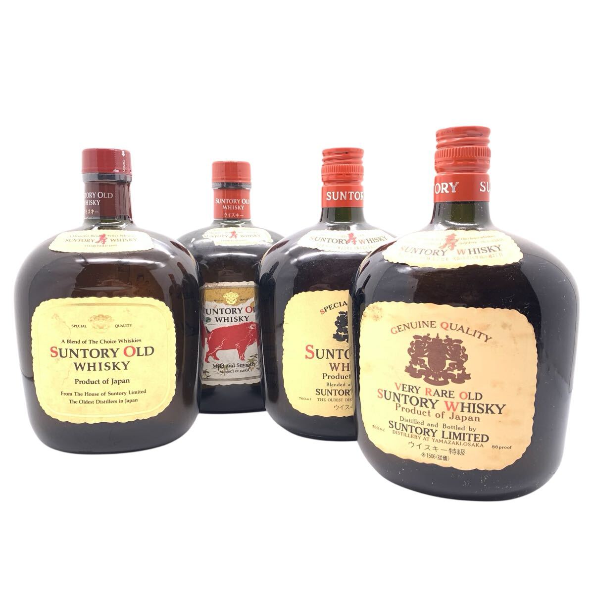 未開栓/まとめ売り】 SUNTORY OLD WHISKY 4本セット サントリー