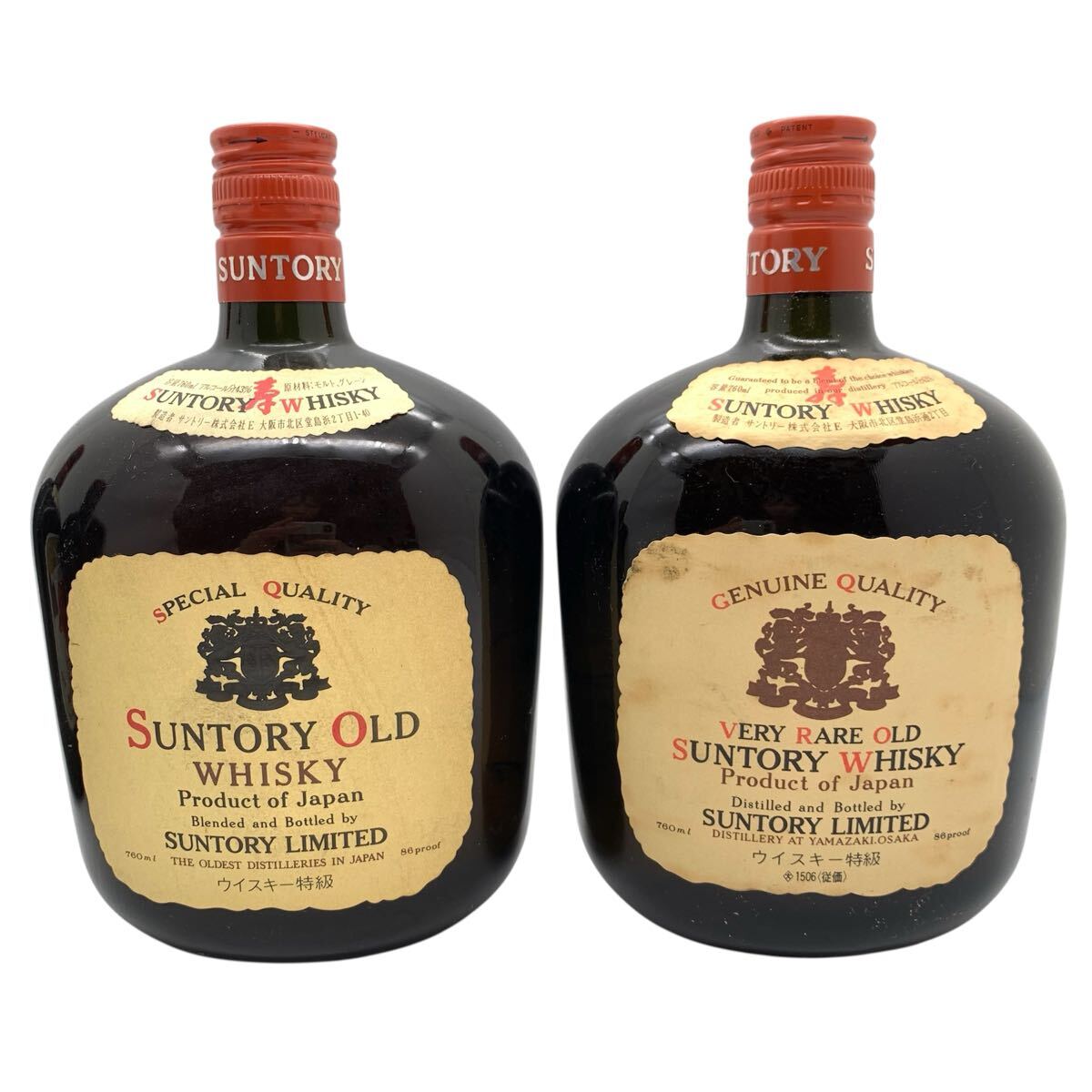 未開栓/まとめ売り】 SUNTORY OLD WHISKY 4本セット サントリー