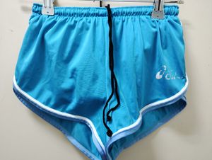 アシックス　JRランニングパンツ　 ランパン　 asics　オーダーコンポ　140cm 水色　光沢