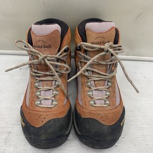 I☆レア☆モンベル トレッキングシューズ 登山靴 mont-bell ブラウン トレッキングブーツ