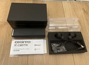 【新品】ONKYO ワイヤレスイヤホン IE-CM5TW　黒