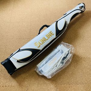 サンライン SFB-0460 スリムロッドケース ホワイト 未使用品 磯釣り フカセ釣り