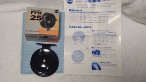 FUJI 富士工業 富士リール フジリール FPR‐25 取説・箱付きオールドリール 稀少未使用品
