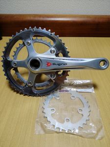 スギノ　SUGINO クランクセット　OX2-901D CLASSIC 46-34 170mm 中古　プラス74J-30Tチェ