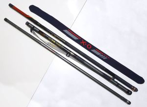 【タモの柄 3本】がまかつ がま磯XO 1-430（袋付）、Daiwa CrossCarbo 波止玉網40-360、D