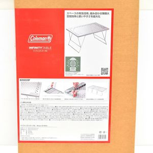 ▼579139 未使用品 Coleman コールマン インフィニティテーブル 2219644 折りたたみ コン