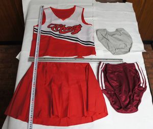  ☆チアガール ユニフォーム M☆ブルマ2本ライン☆インナースポーツショーツ☆チアリーデ