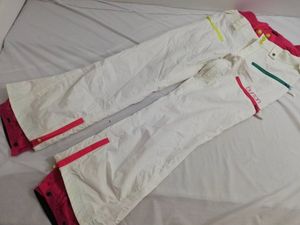 バートン スキー スノーボード ウエア パンツ Sサイズ DRYRIDE ホワイト/ピンク　JT02
