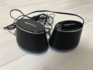 Amazonベーシック ダイナミックサウンドスピーカー USB給電 ライン入力 PCスピーカー