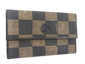 1円 ■美品■ FENDI フェンディ ヴィンテージ PVC 二つ折り 財布 ウォレット 札入れ 小銭