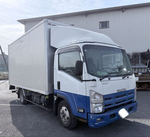 いすゞ　エルフ　アルミバン　パワーゲート　ワイド　ロング