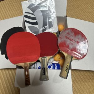 卓球ラケット 卓球 ラケット シェークハンド バタフライ Nittaku TSP 廃盤　黒蝶 セット