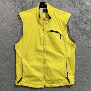 【L赤】 NIKE ナイキ ナイロンベスト サイズXL イエロー 黄色 メンズ トップス 最落なし