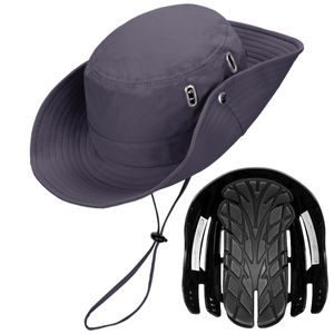 帽子型ヘルメット 男女兼用 CE認証付き 耐衝撃設計 頭部保護 防災ヘルメット カラー グレ