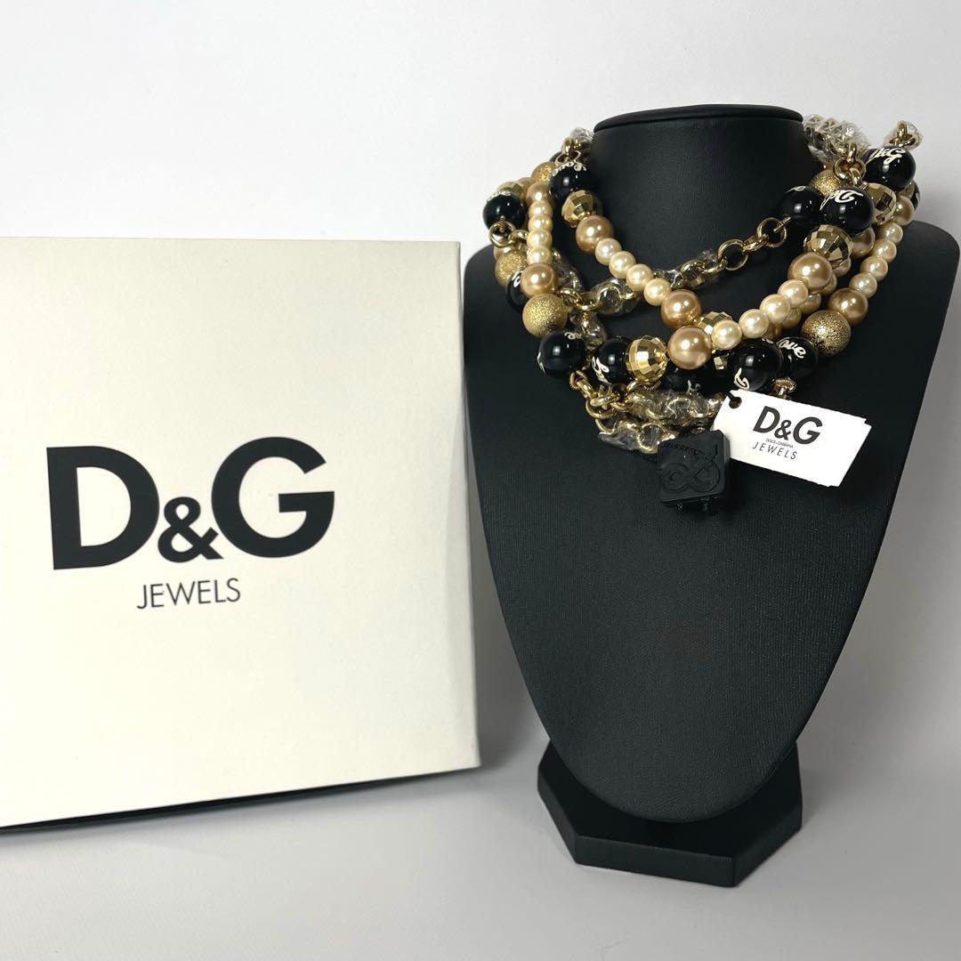 【希少】未使用品 Dolce&Gabbanaネックレス パール ゴールド 箱あり 希少/未使用 Dolce&Gabbana ドルチェ&ガッバーナ D&Gドルガバ 箱付き