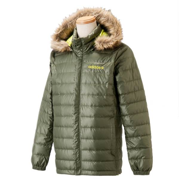 新品♪adidas♪ロゴ入ライドダウンＪＫ♪サイズO【オリーブ】♪