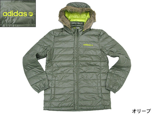 新品♪adidas♪ロゴ入ライドダウンＪＫ♪サイズO【オリーブ】♪