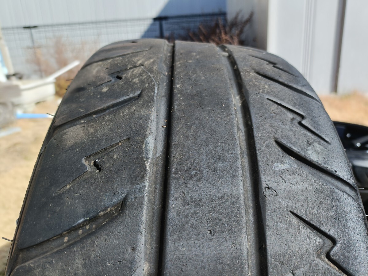 美品】TE37風ホイール 15インチ 4H 8.0J ＋30 PCD100 195/50R15 中古4
