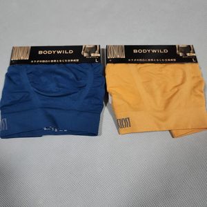 ⑲GUNZE・BODYWILDボクサーパンツ　Lサイズ　2枚セット　定価2420円3D-Boxer　ボディーワ