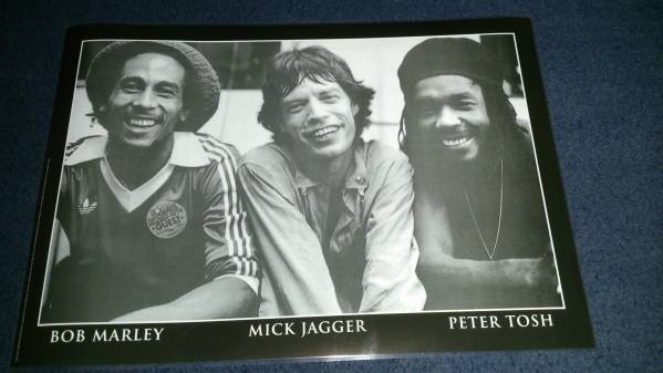 Bob Marley, Mick Jagger and Peter Tosh, New York, 1978, by Michael