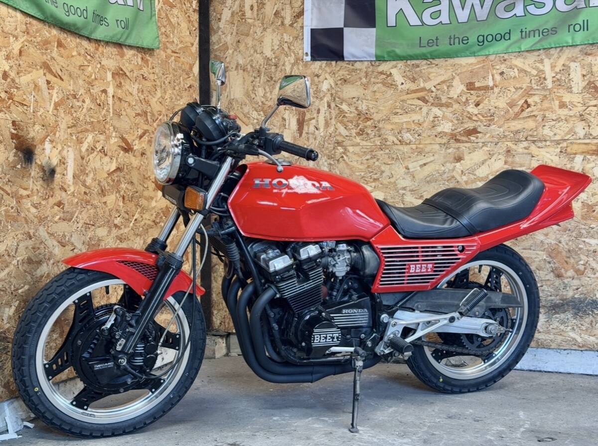 京都 HONDA CBX550F 公認400登録 赤ソリ BEET 消耗品交換 ローン可