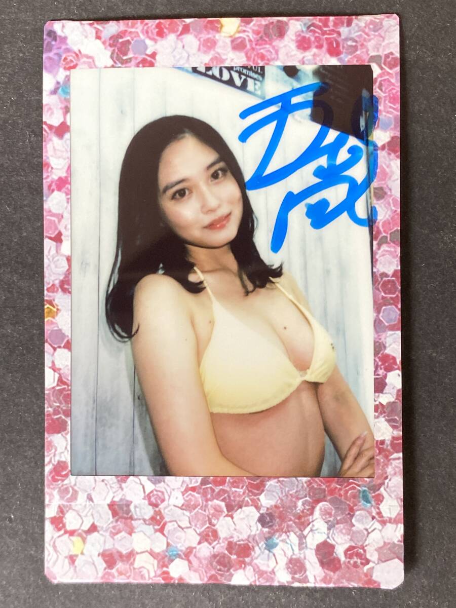 Z246 五十嵐なつ 直筆サイン入り チェキ 写真 女優 AV グラビア