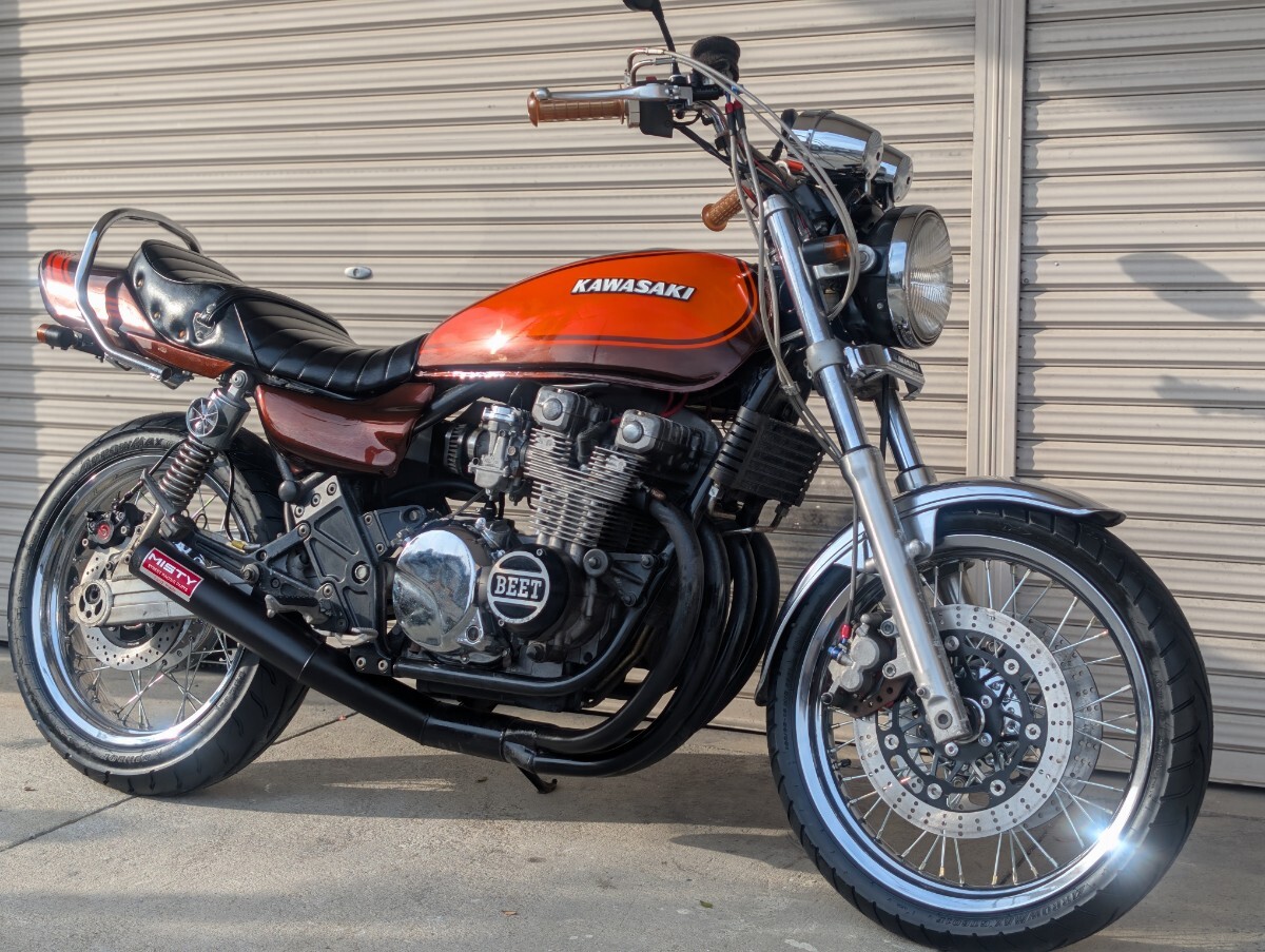 実動ゼファー400火の玉カラーZ2仕様スポークホイール付新品部品多数