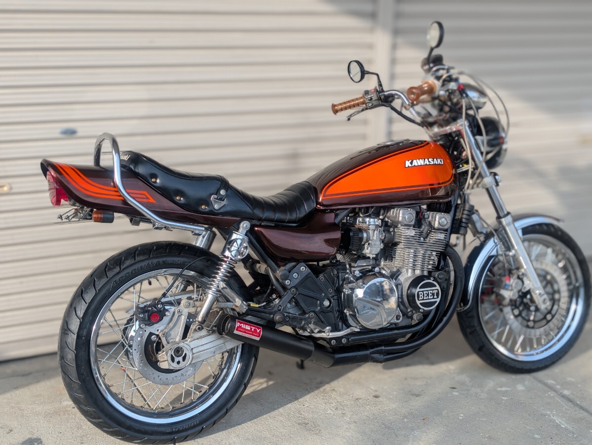 実動ゼファー400火の玉カラーZ2仕様スポークホイール付新品部品多数