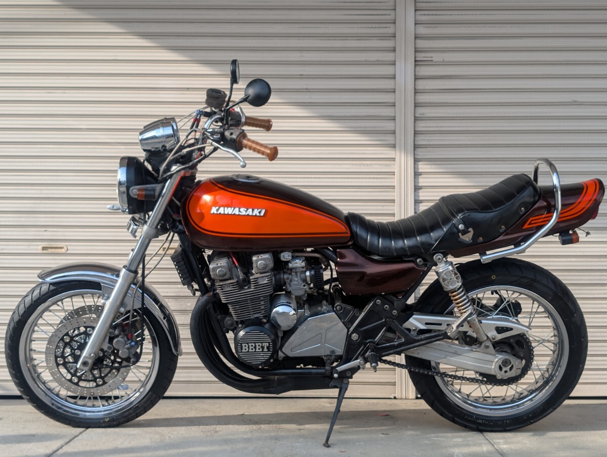 実動ゼファー400火の玉カラーZ2仕様スポークホイール付新品部品多数