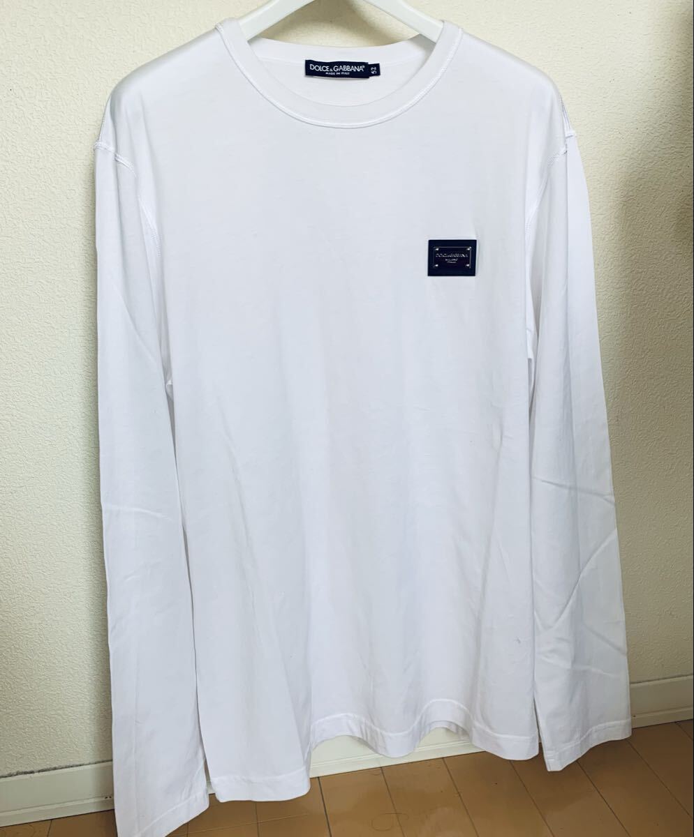 ドルチェ&ガッバーナ DG 白 EMBROIDERY ロゴプレート付き デザイン