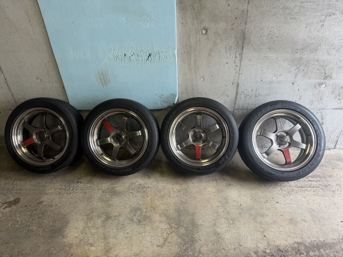 レイズ RAYS TE37 KCR 16インチ 6.5J＋47 PCD100 4H ダンロップ
