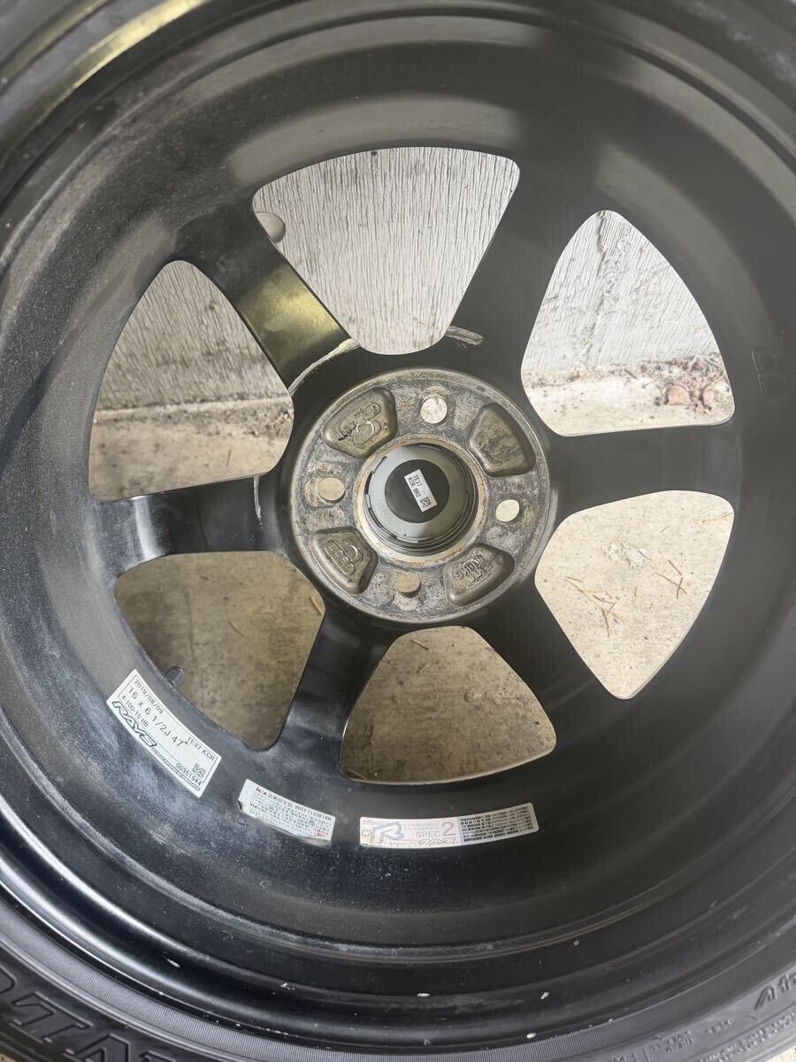 レイズ RAYS TE37 KCR 16インチ 6.5J＋47 PCD100 4H ダンロップ