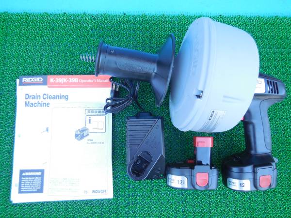 ★Ｎ２５【RIDGID/K-39B/ドレンクリーナー/排水管掃除機】