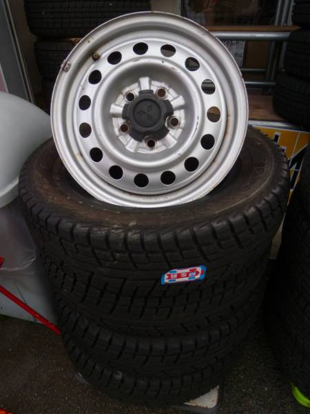 パジェロミニ バリ山 ヨコハマ/ジオランダー 175/80R15 ホイール