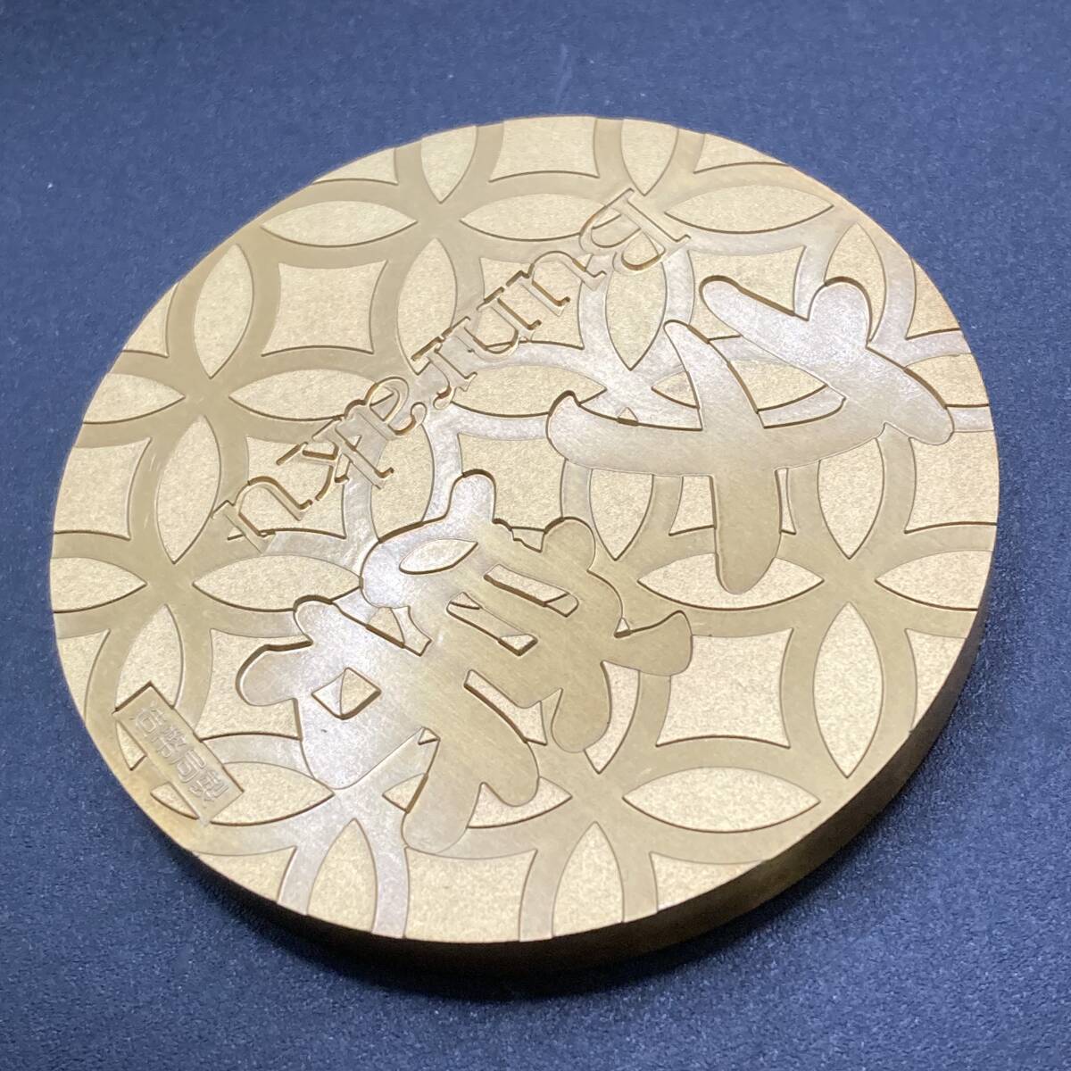 純銀 人形浄瑠璃文楽 七宝章碑 メダル 造幣局 記念メダル 重量約164.2g