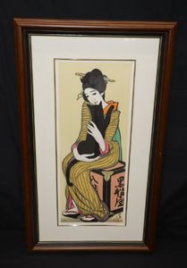 美品 掛け軸 竹下夢二筆「黒船屋」美人画 猫 大正ロマン 二重箱 夢二 黒船の値段と価格推移は？｜8件の売買データから夢二 黒船の価値