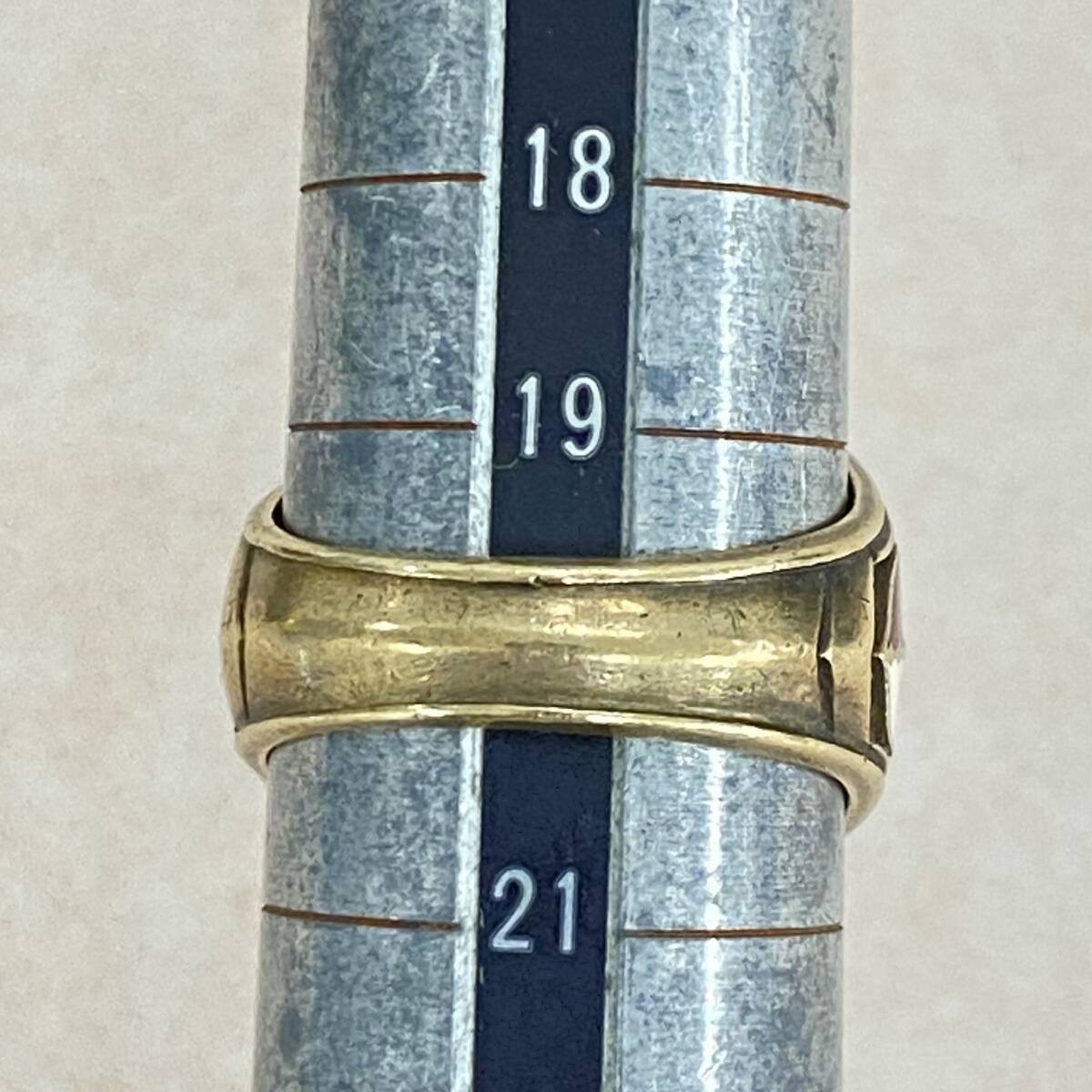 NN3 ヴィンテージカレッジリング Gold Lance 10K刻印 X線結果:K9