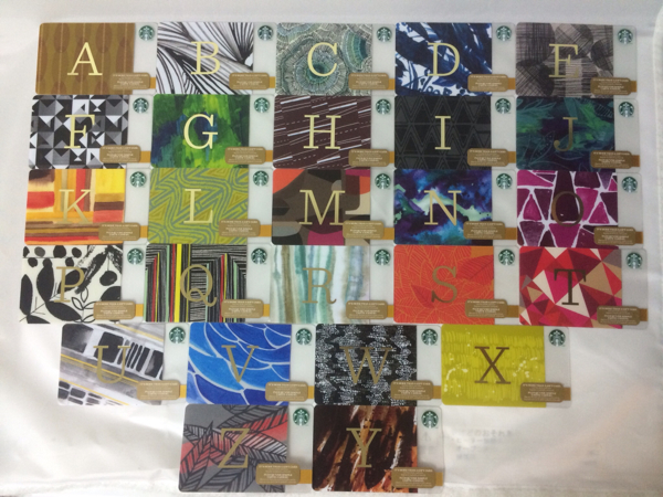 2014☆スターバックスカード USA ホリデー限定A-Z 26枚 米国