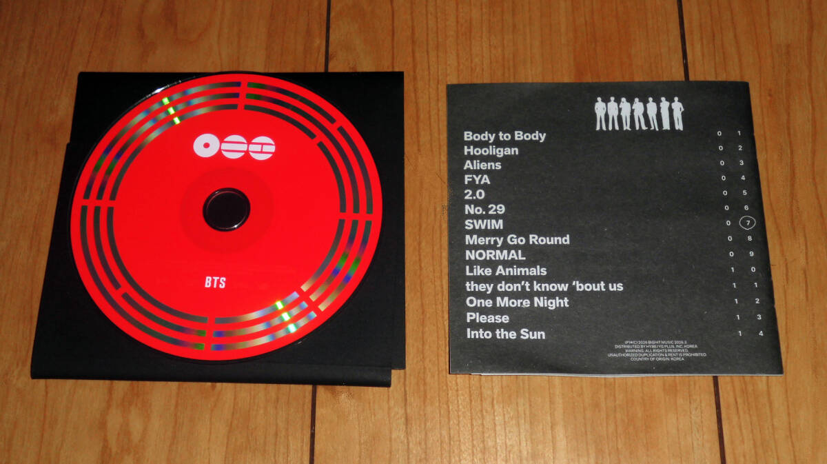 BTS◇韓国アルバム「ARIRANG」CD (Living Legend Ver.)◇直筆サイン