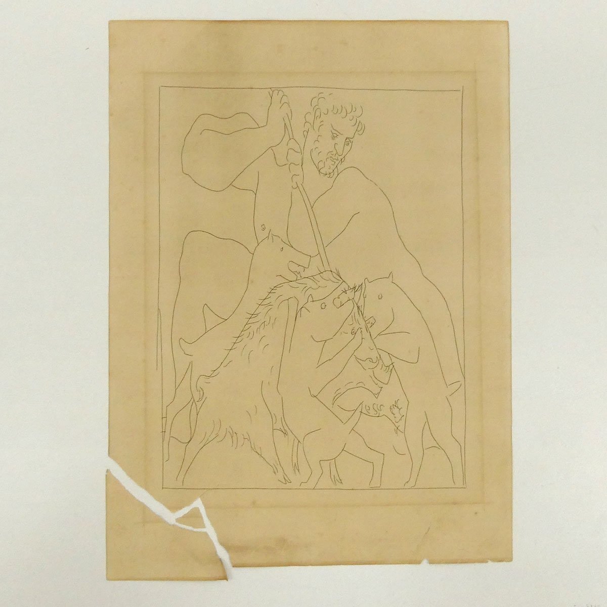 真作・エッチング】喜聞「ピカソ(Pablo Picasso) 変身譜の銅版画挿絵額