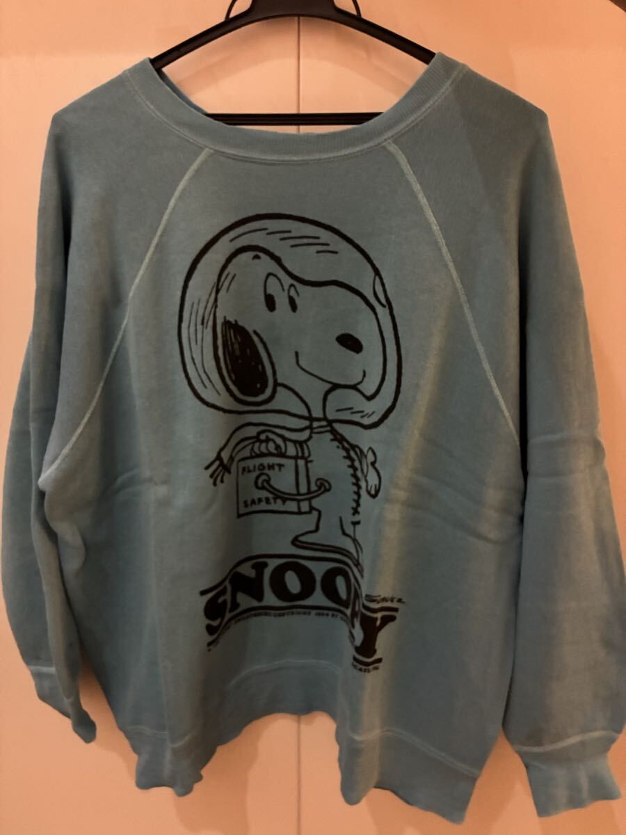 90s USA製 スヌーピー スウェット XL ネイビー PEANUTS スヌーピー 