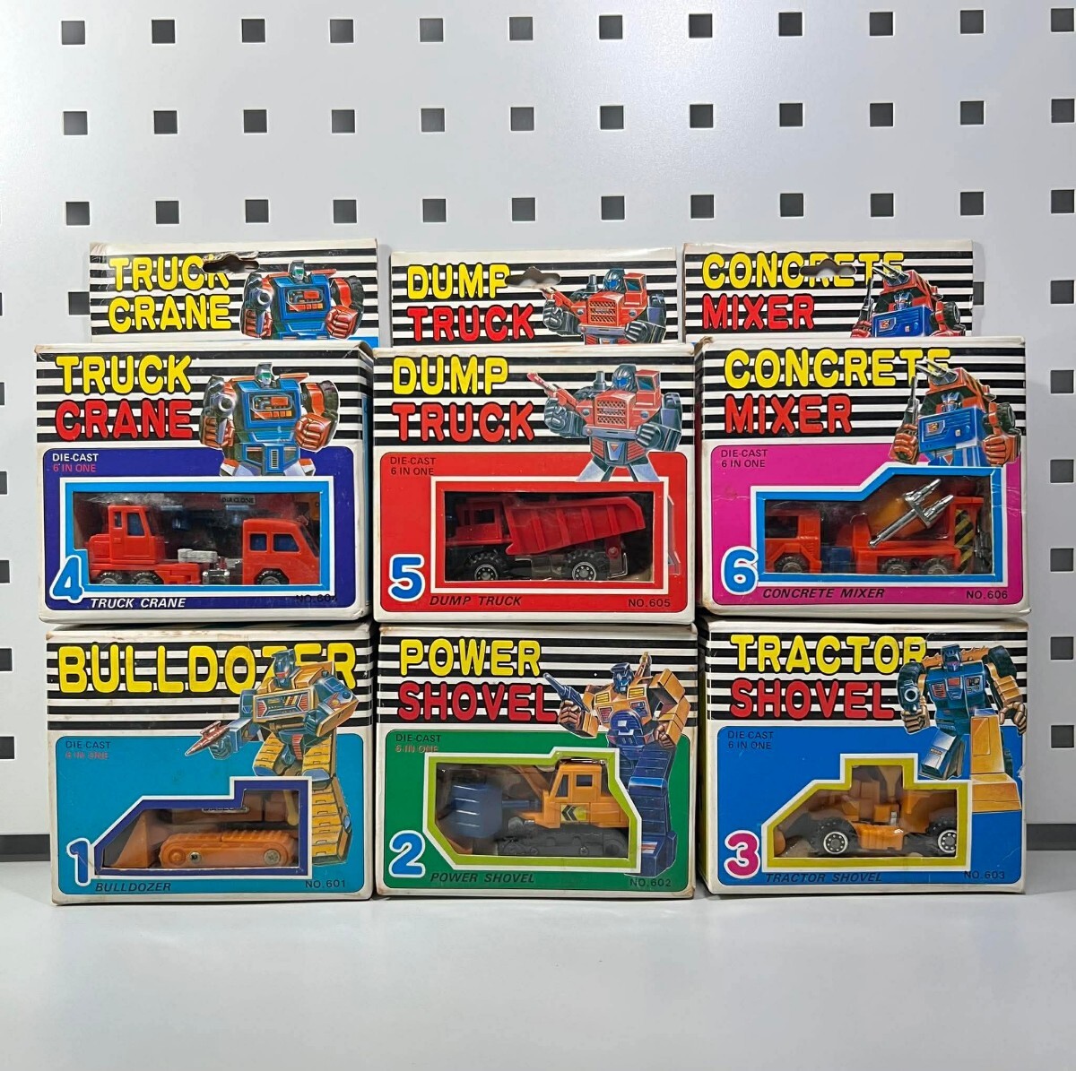 当時物・1980年代 台湾製 トランスフォーマー 6点セット