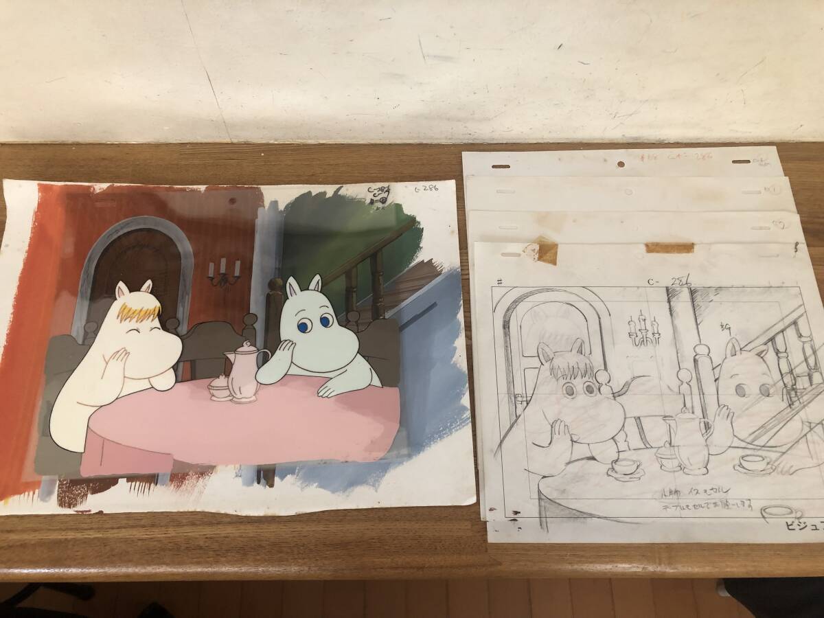 ムーミン セル画 背景（手描き）動画 イラスト フローレン(ま行)｜売買